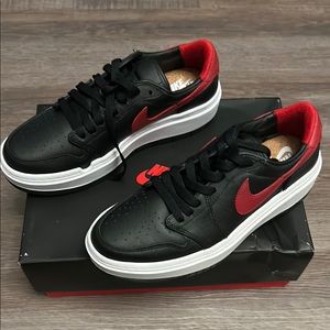 Nike Air Jordan Women’s Black and Red Sneakers